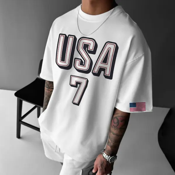 Unisex 2024 USA Team Printed Causal T-shirt - Dozenlive.com 