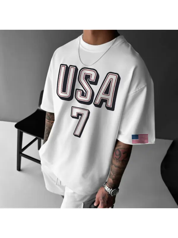 Unisex 2024 USA Team Printed Causal T-shirt - Anrider.com 