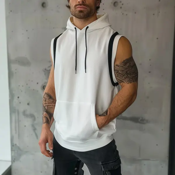 Men's Fitness Basic Vest - Keymimi.com 