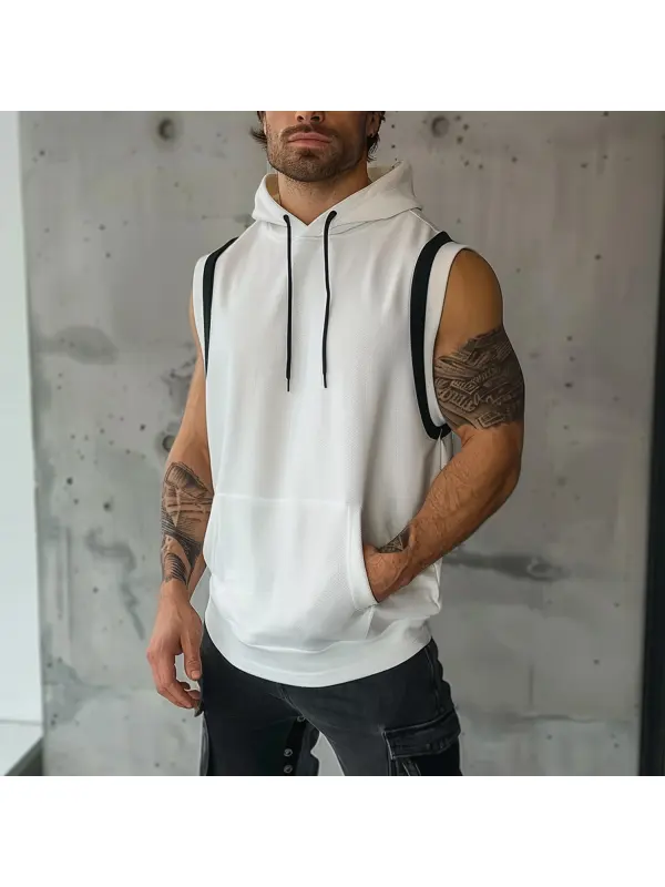 Men's Fitness Basic Vest - Ootdmw.com 