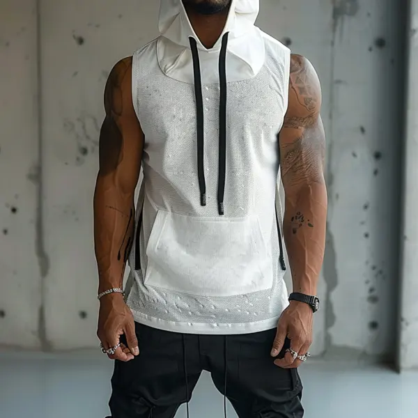 Men's Casual Hoodie Breathable Fitness Tank Top - Menilyshop.com 