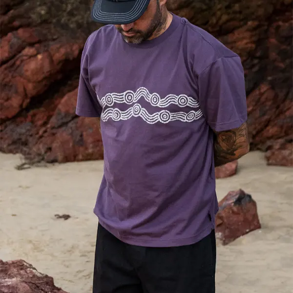 Retro Geometric Surf Tee - Spiretime.com 