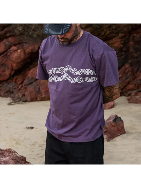 Retro Geometric Surf Tee - Anrider.com 