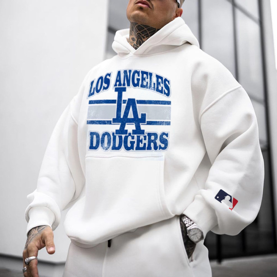 

Oversized Unisex Los Angeles Dodgers Printed Sweatshirt