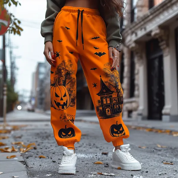 Halloween Pattern Women's Jogger Casual Pants - Anurvogel.com 