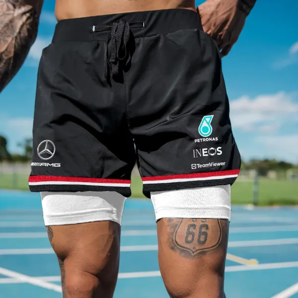 Outdoor Casual Racing Print Sports Shorts - Spiretime.com 