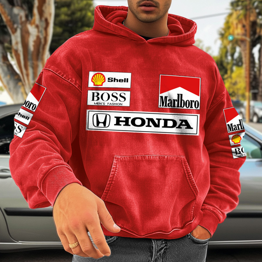 

Unisex Vintage Racing Wear Comfort Oversized Hoodie