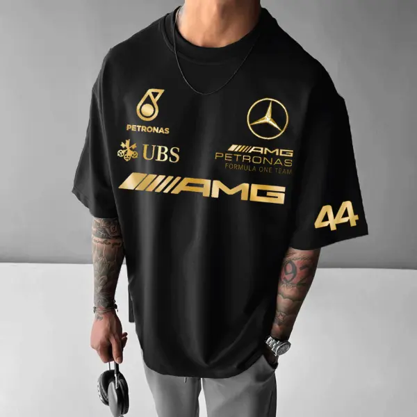 Unisex Racing Print Oversized T-shirt - Dozenlive.com 