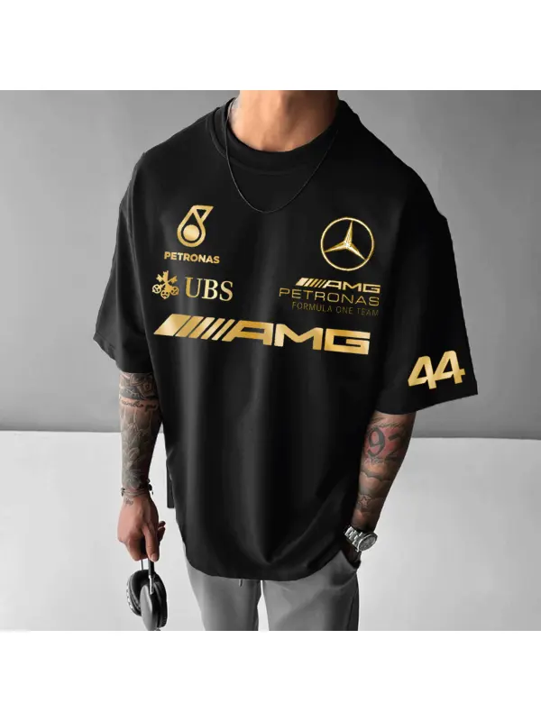 Unisex Racing Print Oversized T-shirt - Anrider.com 