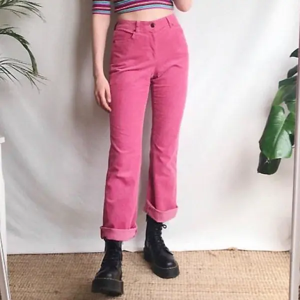 Casual Retro Resort Trousers - Ootdyouth.com 