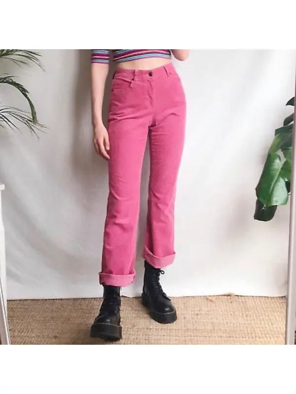 Casual Retro Resort Trousers - Ootdmw.com 