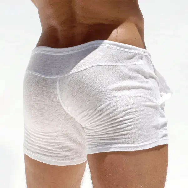 Men's Light Bamboo Knitted Home Shorts - Ootdyouth.com 