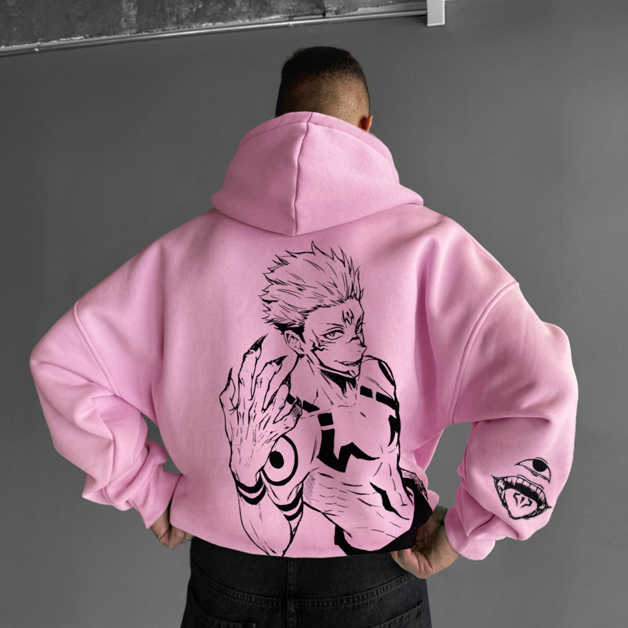 

Unisex Sukuna Printed Hooded Sweatshirt