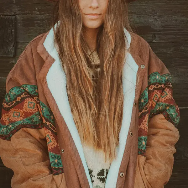 Vintage Aztec Fleece Jacket - Wayrates.com 