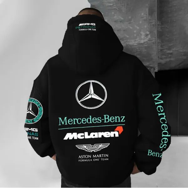 Unisex Oversized BC Racing Printed Hoodie - Ootdcowboys.com 