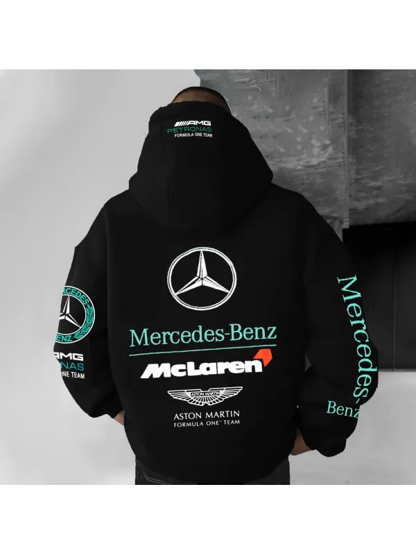 Unisex Oversized BC Racing Printed Hoodie - Ootdmw.com 