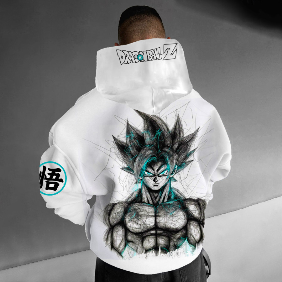 

Unisex Anime Printed Oversized Hoodie