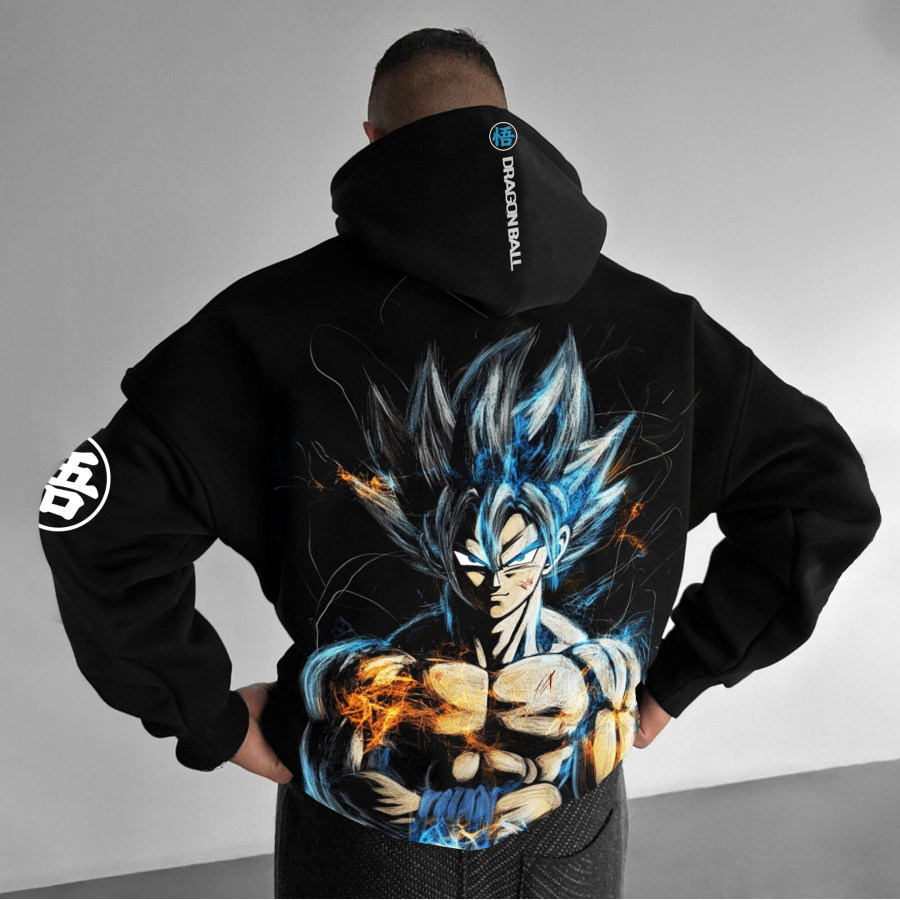 

Unisex Anime Enthusiast Printed Oversized Hoodie