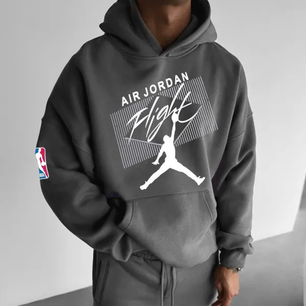 Basketball Print Hoodie - Spiretime.com 