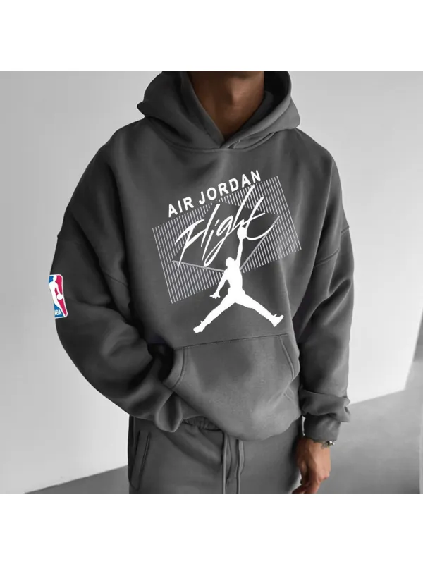 Basketball Print Hoodie - Timetomy.com 