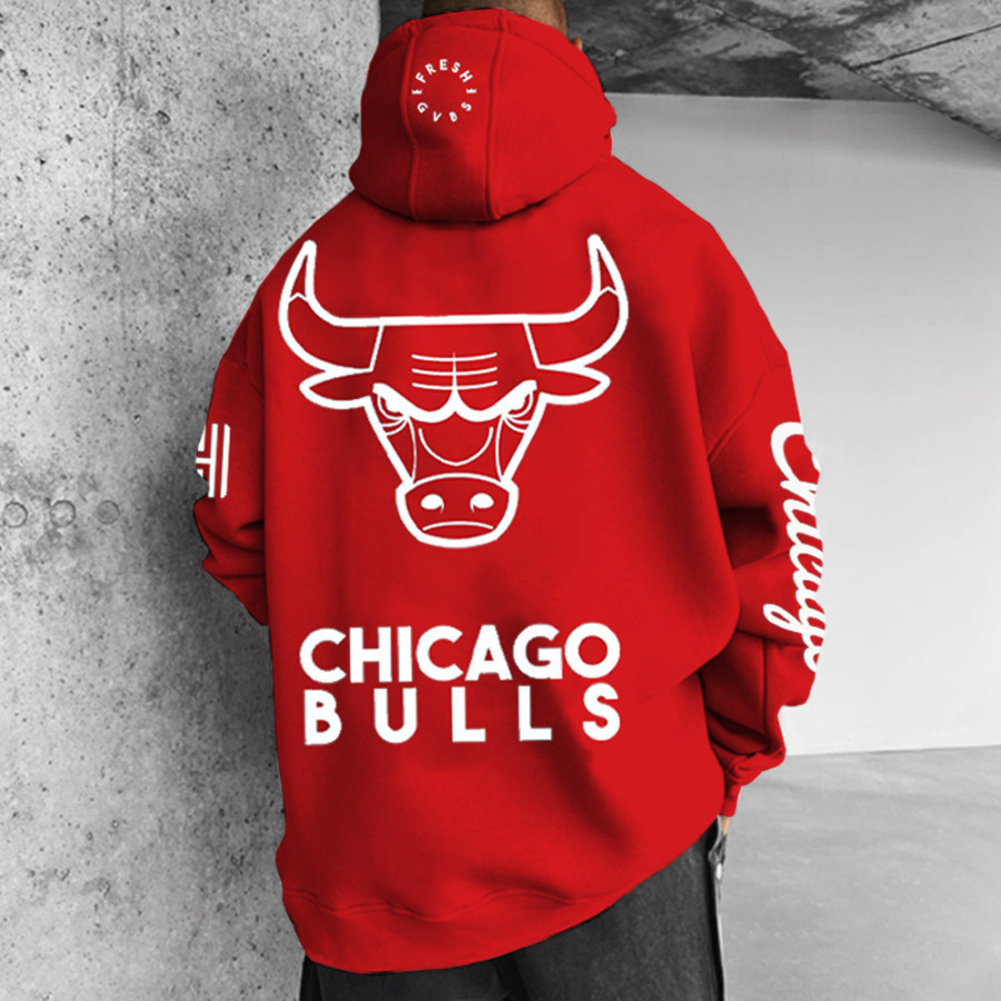 

Unisex Basketball Print Hoodie