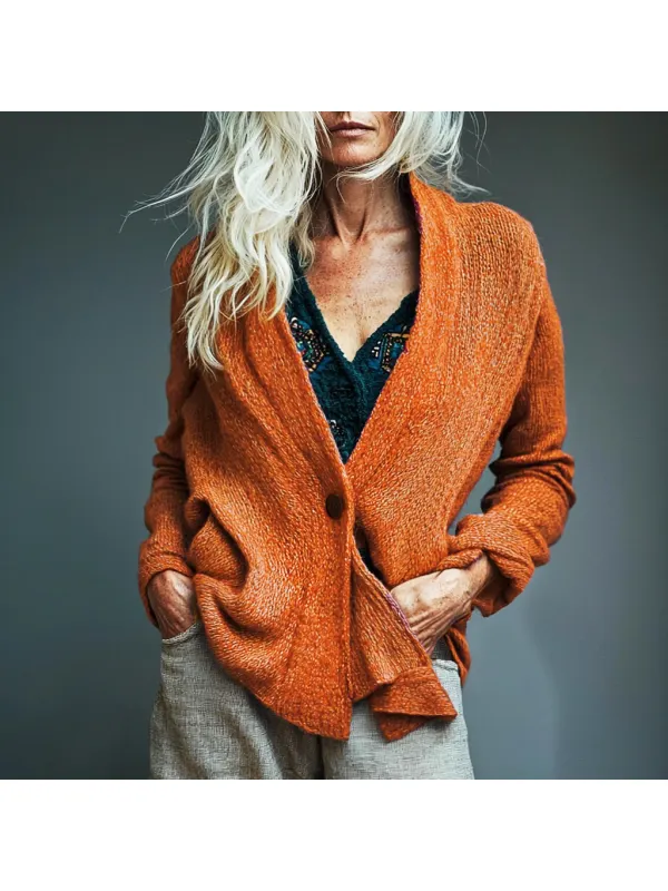 Women's Knitted Casual Elegant Cardigan - Ootdmw.com 