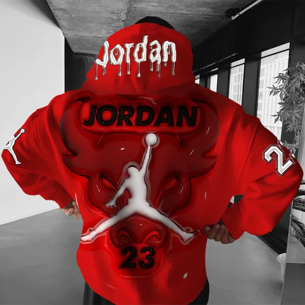 Oversized Unisex Basketball Print Hoodie - Spiretime.com 