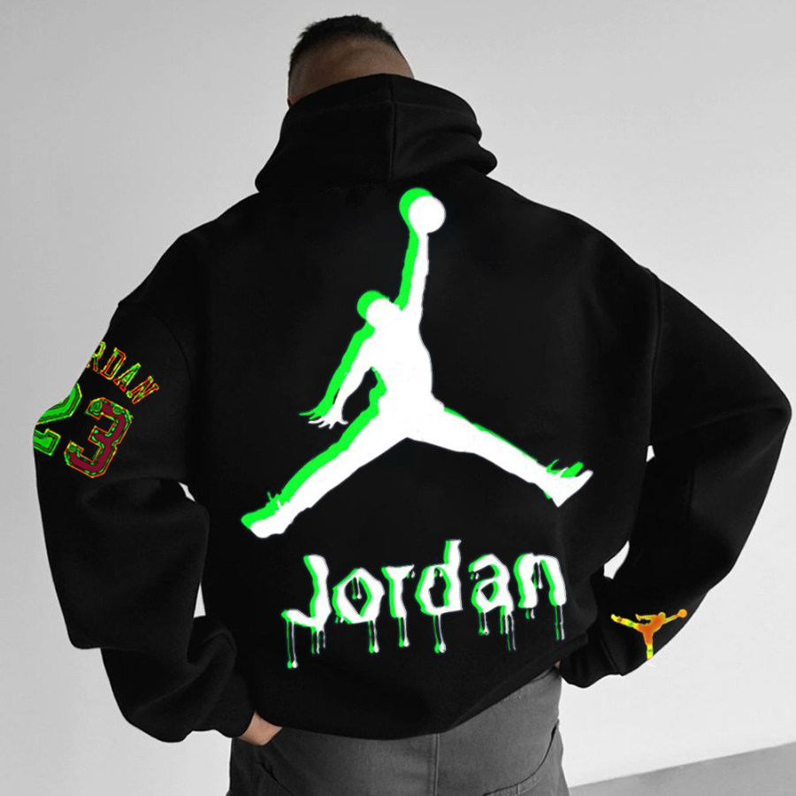 

Unisex Basketball Print Hoodie