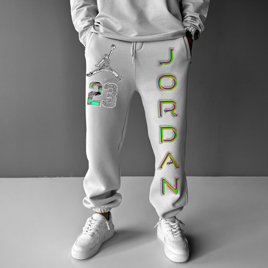 

Men's Fashion Basketball Printed Casual Sports Pants