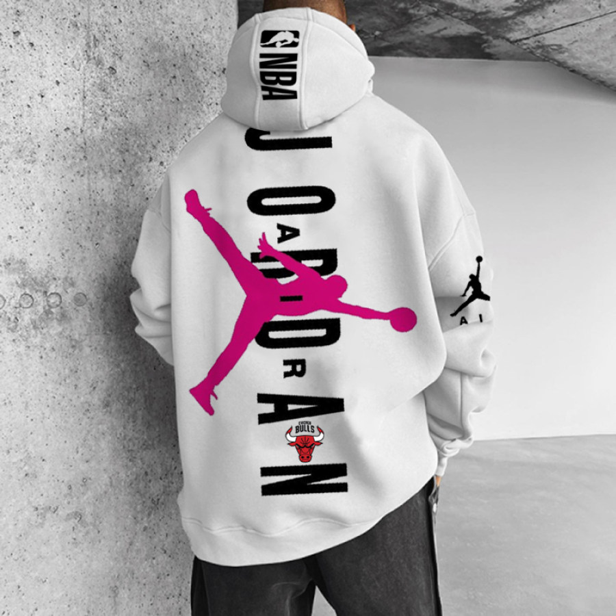 

Unisex Basketball Print Hoodie