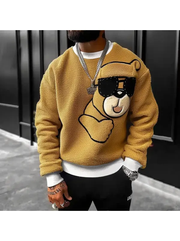 Men's Casual Retro Printed Sweatshirt - Anrider.com 