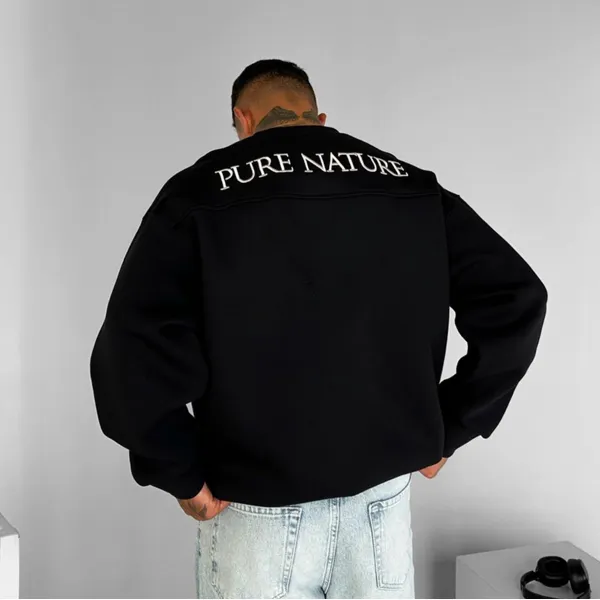 Unisex Casual Oversized Crew Neck Sweatshirt - Ootdyouth.com 