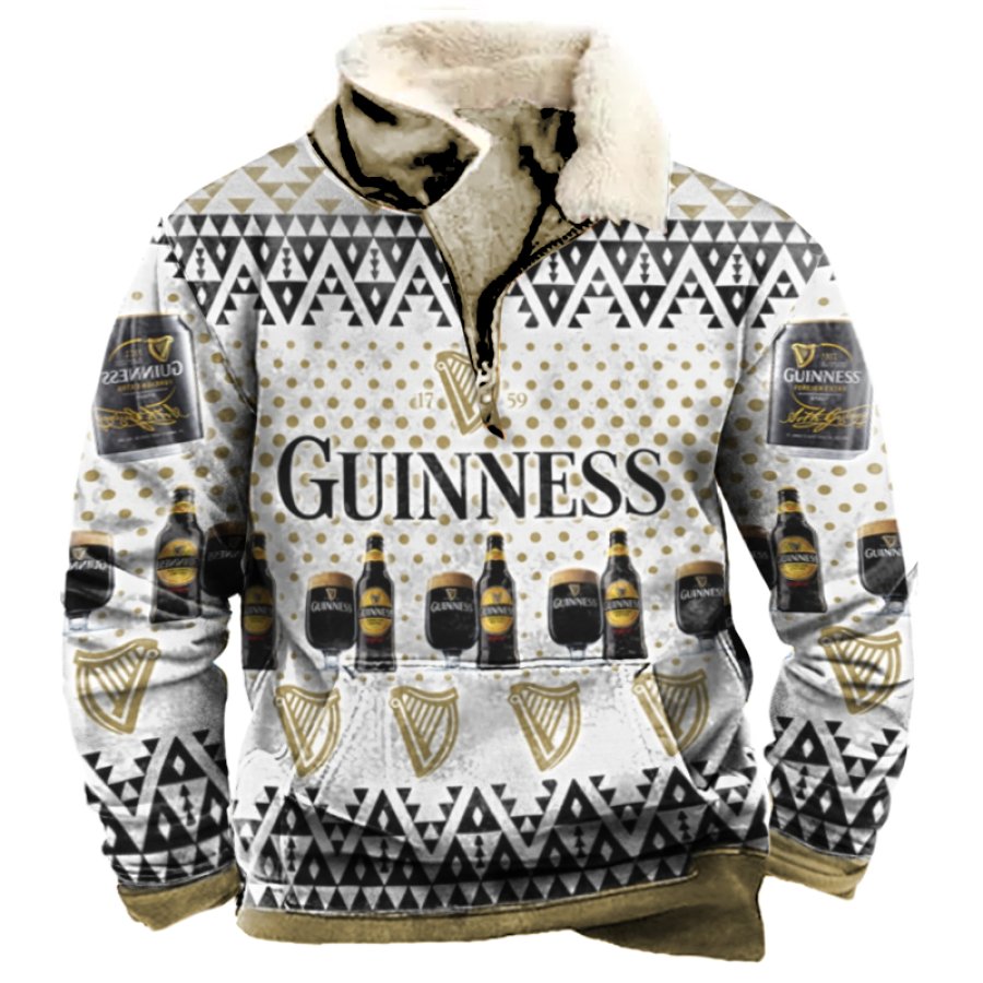 

Men's Germany Black Beer Party Ugly Christmas 3D Print Sweatshirt