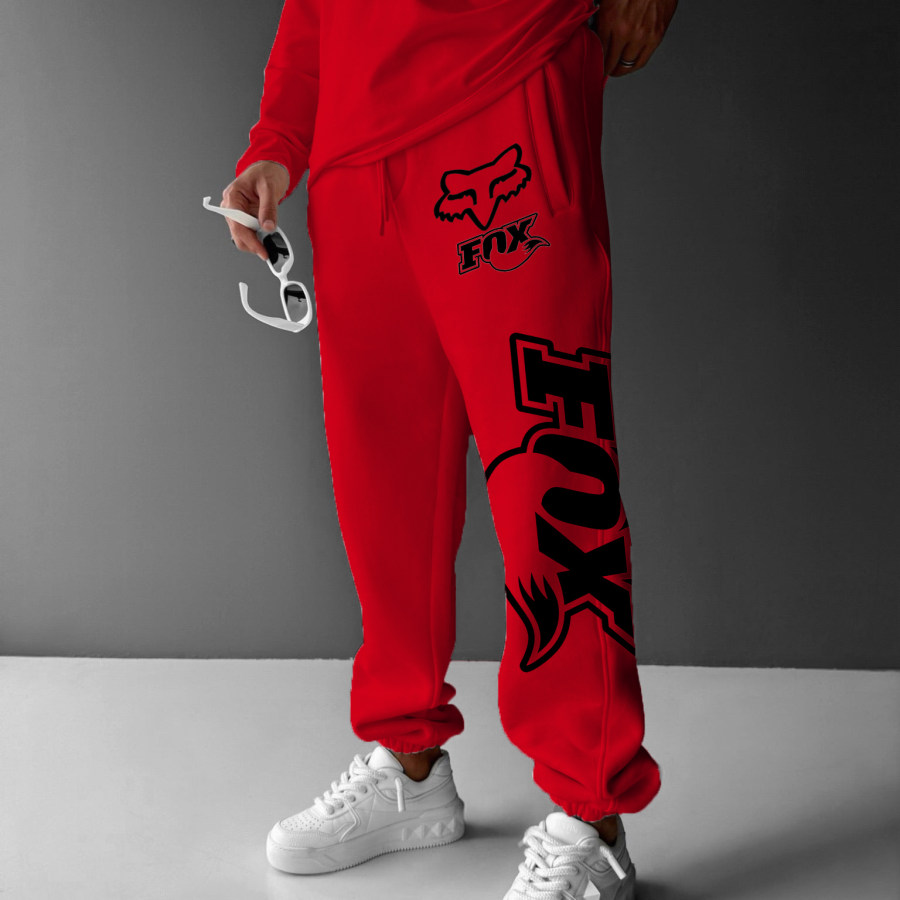 

Unisex Racing Print Casual Autumn And Winter Long Sweatpants Casual Pants