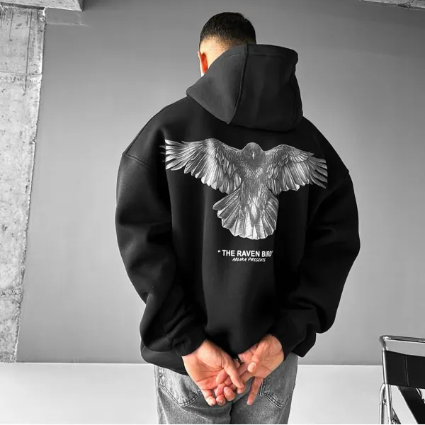 Unisex Dove Of Peace Print Oversized Hoodie - Ootdyouth.com 