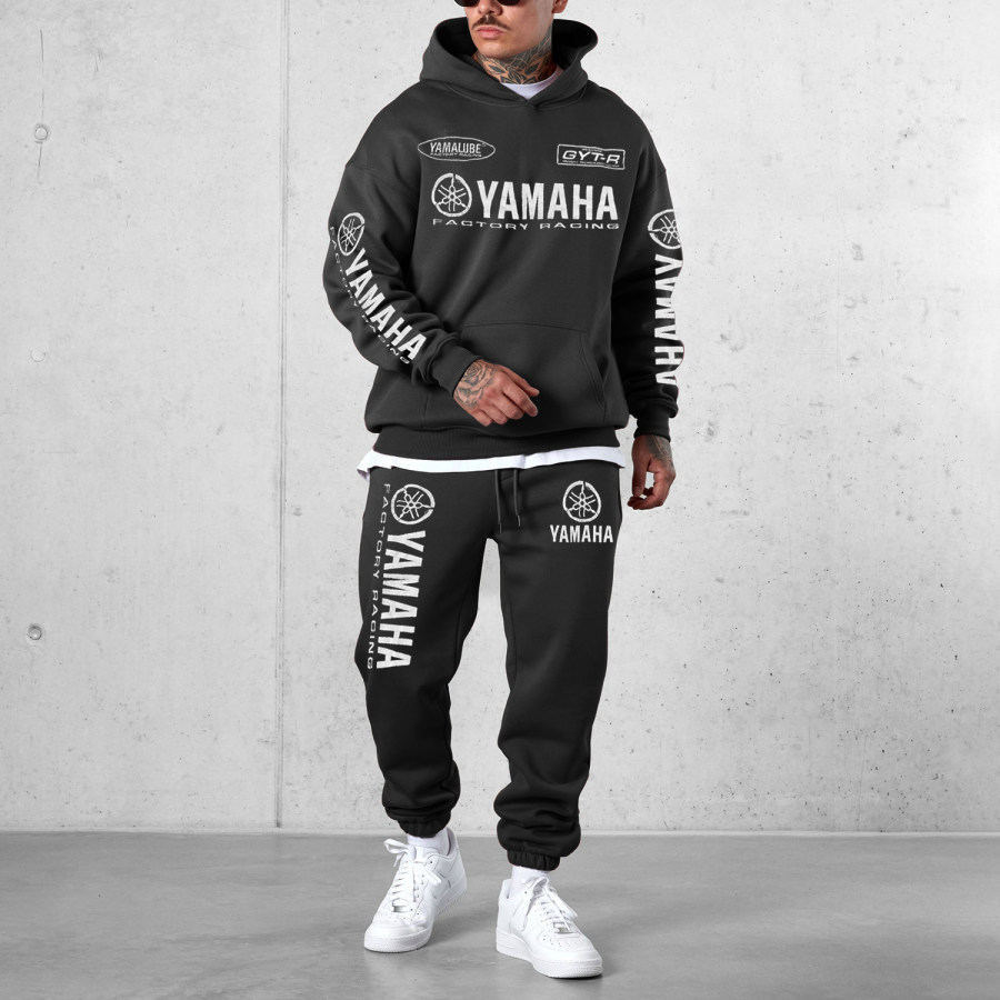 

Men's Racing Letter Print Set