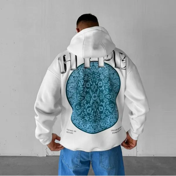 Unisex Street Print Oversized Hoodie - Ootdyouth.com 