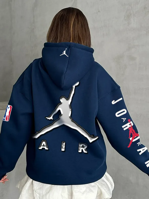 Basketball Print Relaxed Hoodie Only $34.99 - Pragmaace.com 
