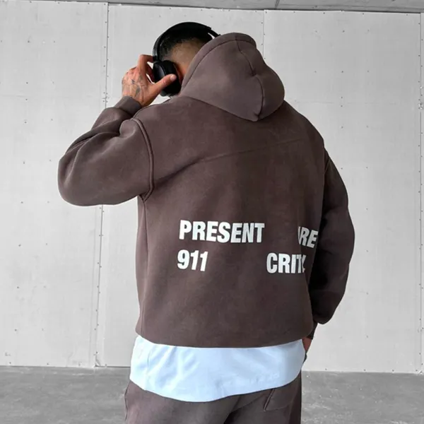 Oversized Unisex Printed Relaxed Hoodie - Anurvogel.com 