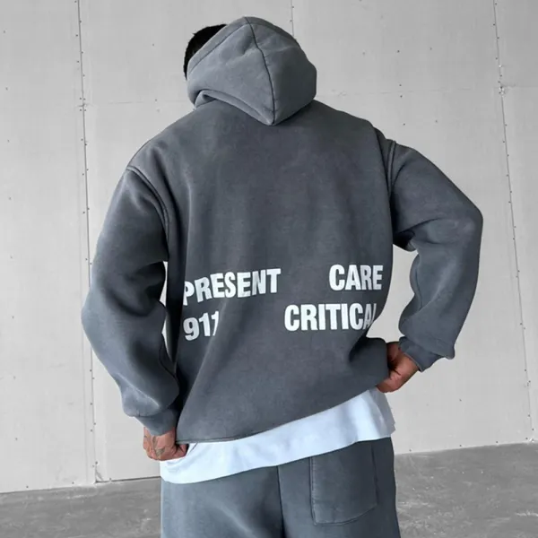 Oversized Unisex Printed Relaxed Hoodie - Anurvogel.com 