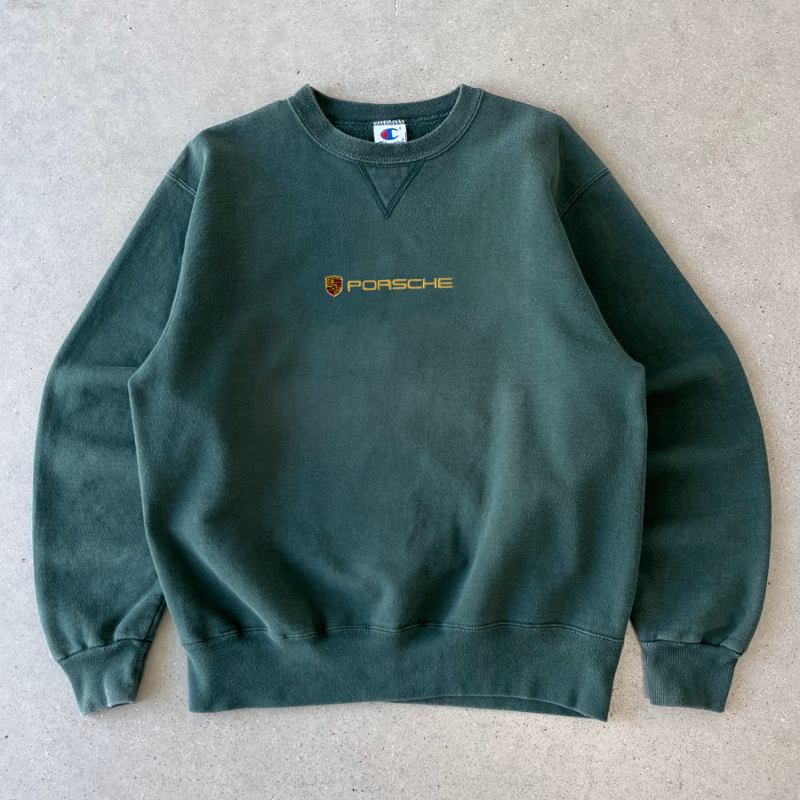 

Unisex Vintage Machine Embroidered Racing Y2K Oversized Sweatshirt