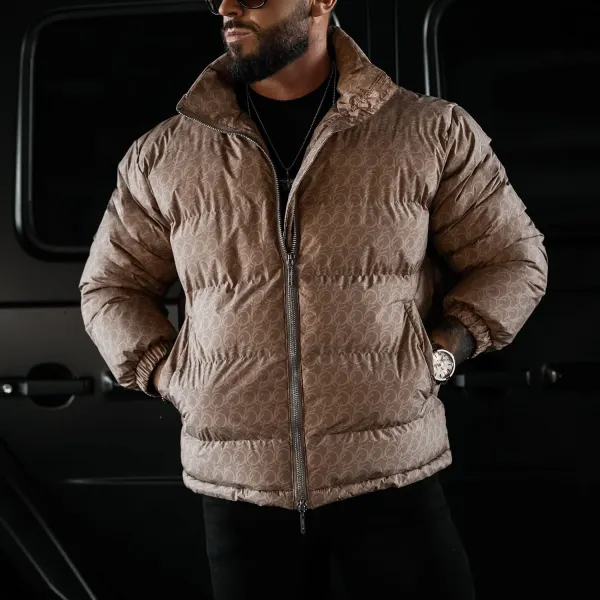 Fashionable Men's Warm Zipper Cotton Jacket - Ootdyouth.com 