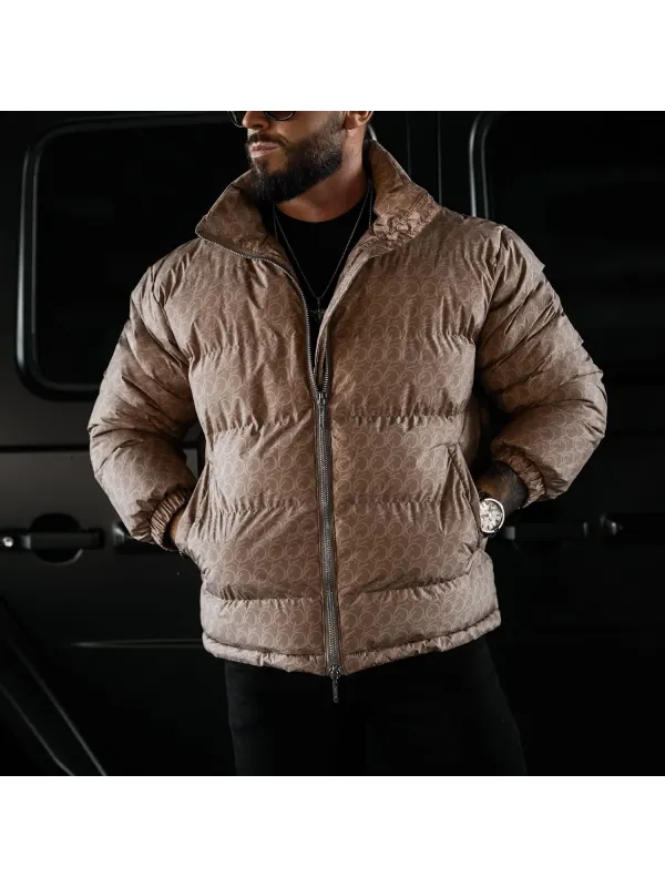 Fashionable Men's Warm Zipper Cotton Jacket - Ootdmw.com 