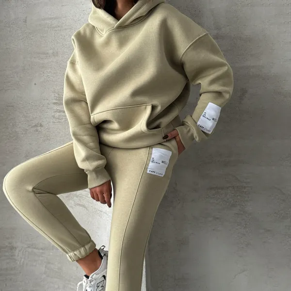 Women's Hoodie And Sweatpants Casual Set - Ootdyouth.com 
