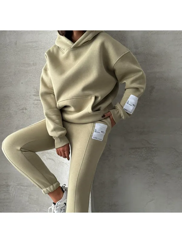 Women's Hoodie And Sweatpants Casual Set - Ootdmw.com 