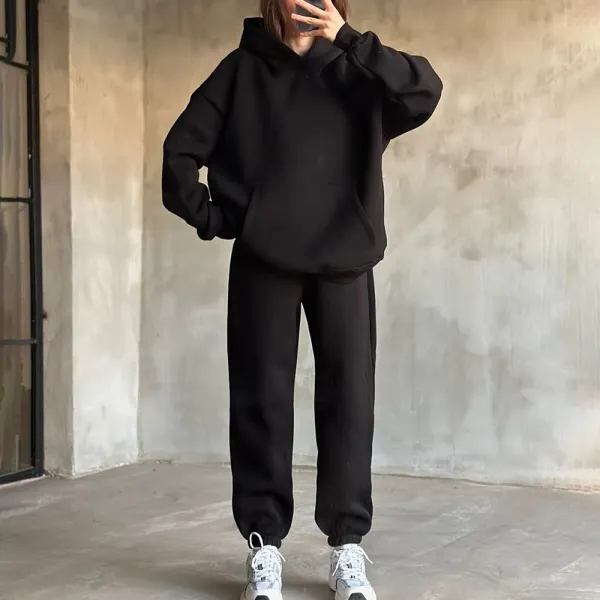 Women's Hoodie And Sweatpants Casual Set - Ootdyouth.com 
