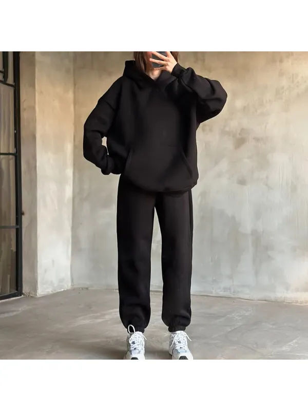 Women's Hoodie And Sweatpants Casual Set - Ootdmw.com 