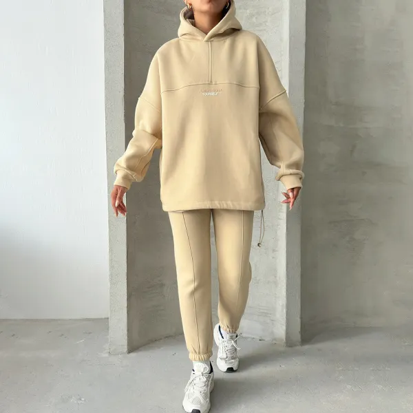 Oversized Unisex Smart Casual Hoodie And Sweatpants Set - Spiretime.com 