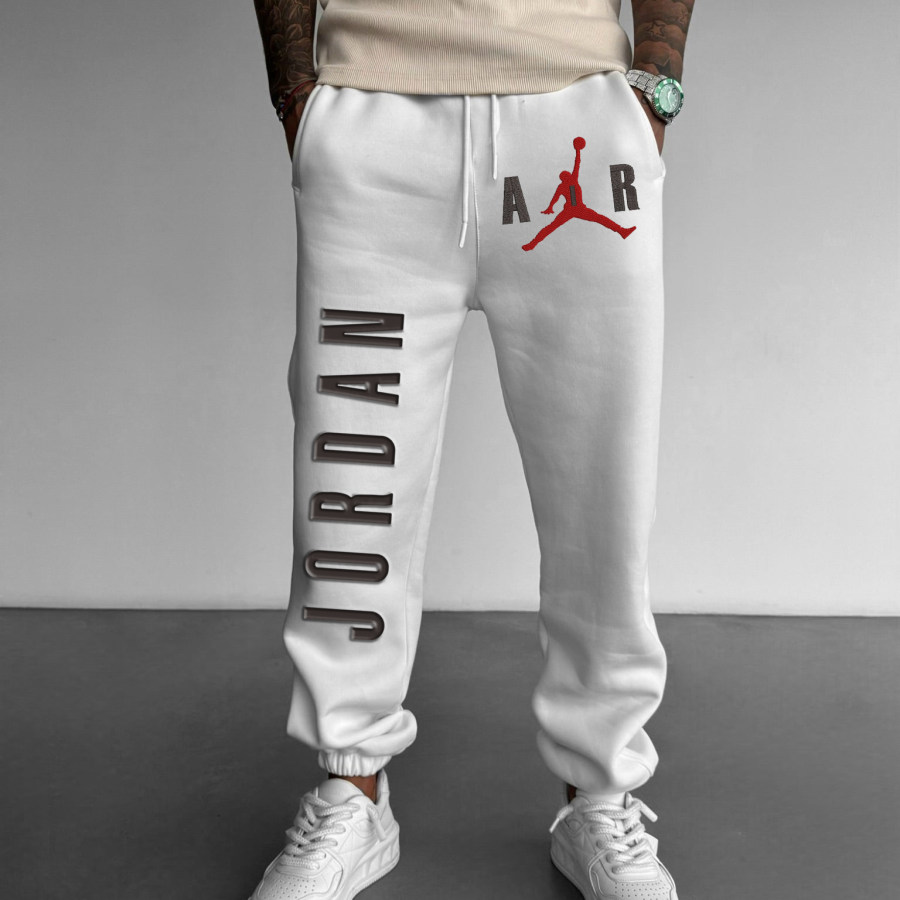

Unisex Basketball Game Star Sports Fitness Printed Autumn And Winter Sweatpants Casual Pants
