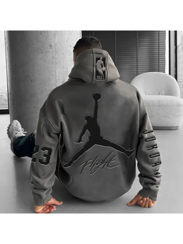 Unisex Basketball Game Stars Sports Fitness Printed Casual Autumn And Winter Oversized Hoodies - Ootdmw.com 